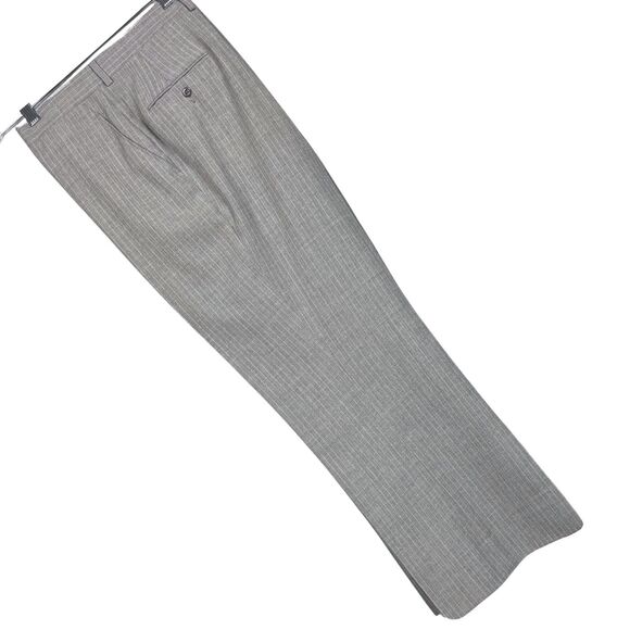 Vintage 1960s Cricketeer Smiths Mens 3-Piece Suit Pinstripe Double Vented Gray - Picture 10 of 11